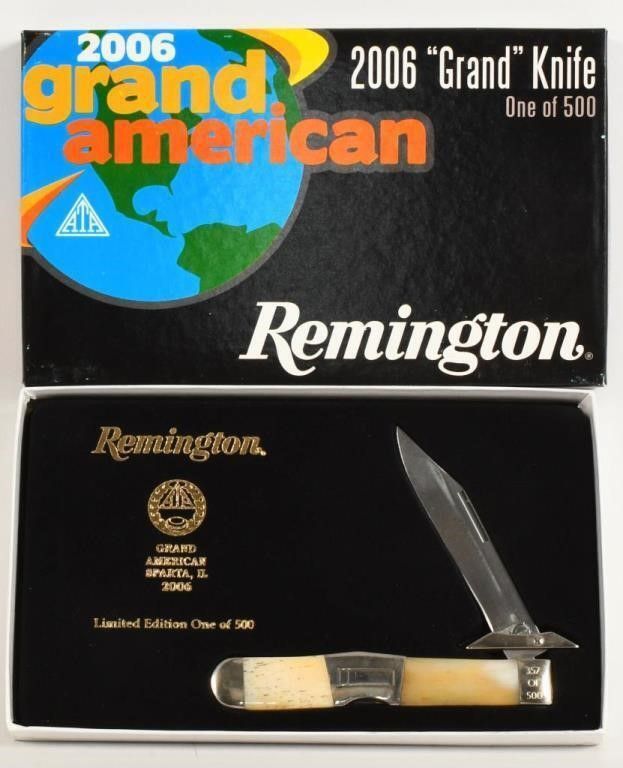 Lot 1210: Collector Remington 2006 "Grand" Bullet Knife