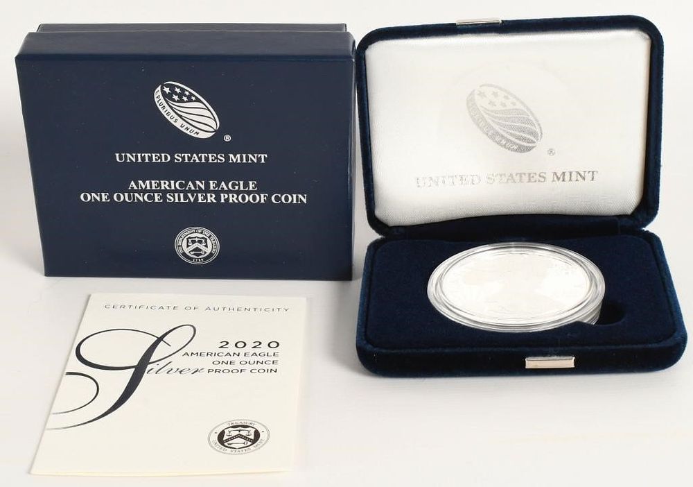 Lot 1222: Proof American Eagle Silver Dollar Coin