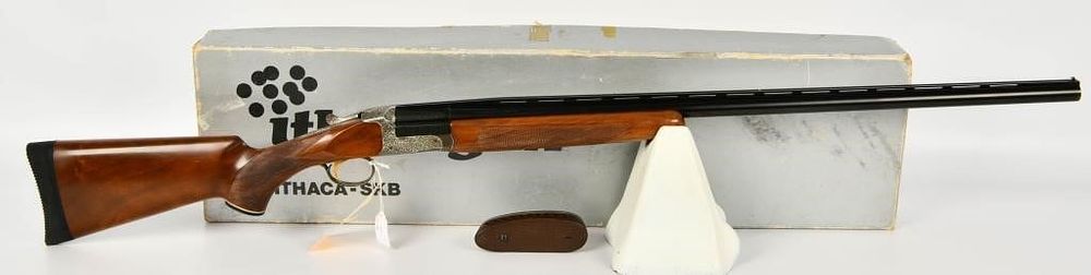 Lot 1296: Engraved Ithaca Century Trap Model Shotgun 12 Ga