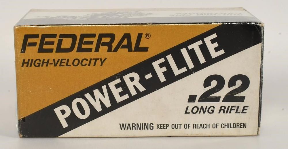Lot 1367: Brick of Federal Power-Flite .22 LR Ammo