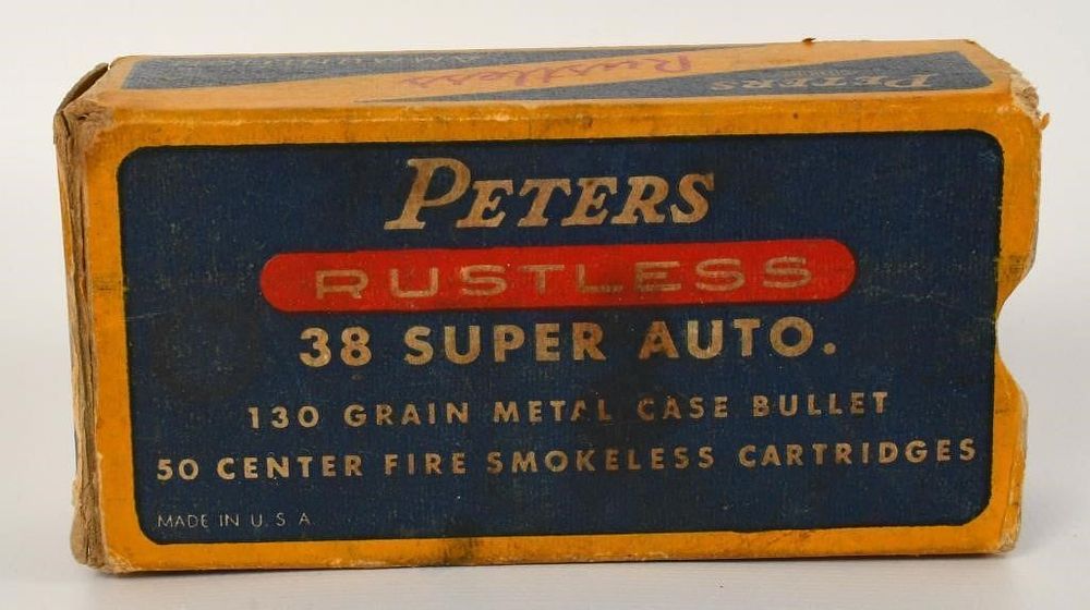Lot 1370: 50 Rounds of Peter's .38 Super Auto Ammunition