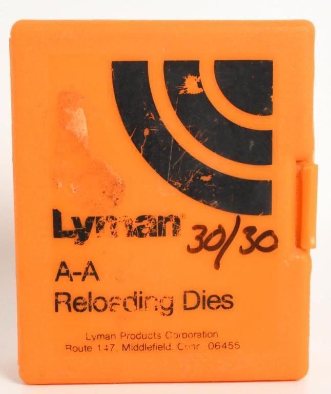 Lot 1387: Lyman Reloading Dies For .30-30 Win Cartridges
