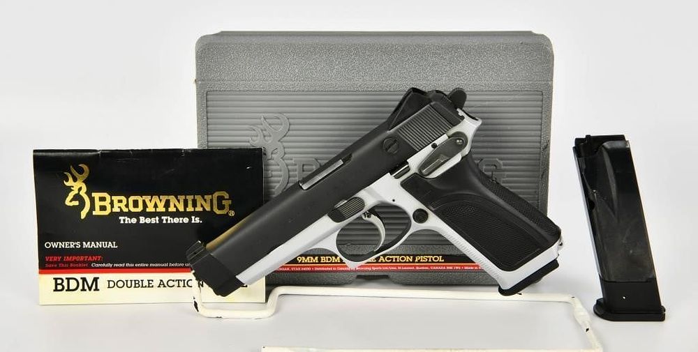 Lot 1395: MINT Browning BDM Practical Hi-Power 2 Tone 9mm