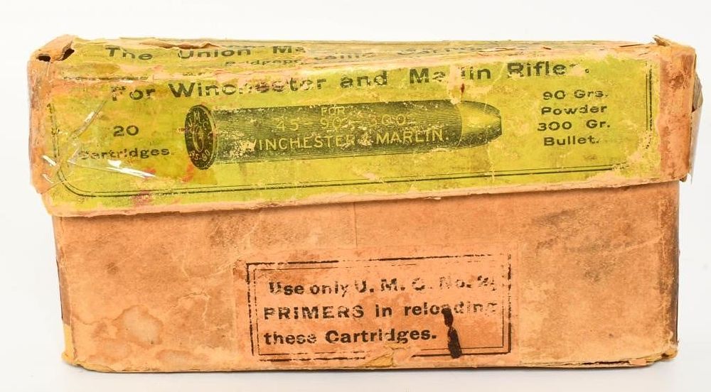 Lot 1430: Collector Box Of UMC .45-90 Ammunition