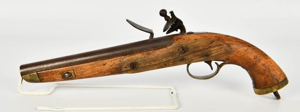 Lot 1431: Antique Belgian Flintlock Pistol