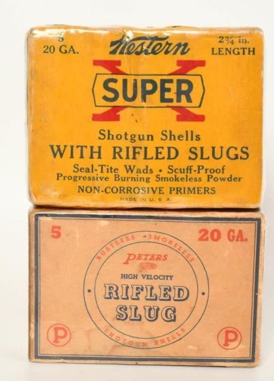Lot 1466: 2 Collector Boxes Of 20 Ga Shotshells