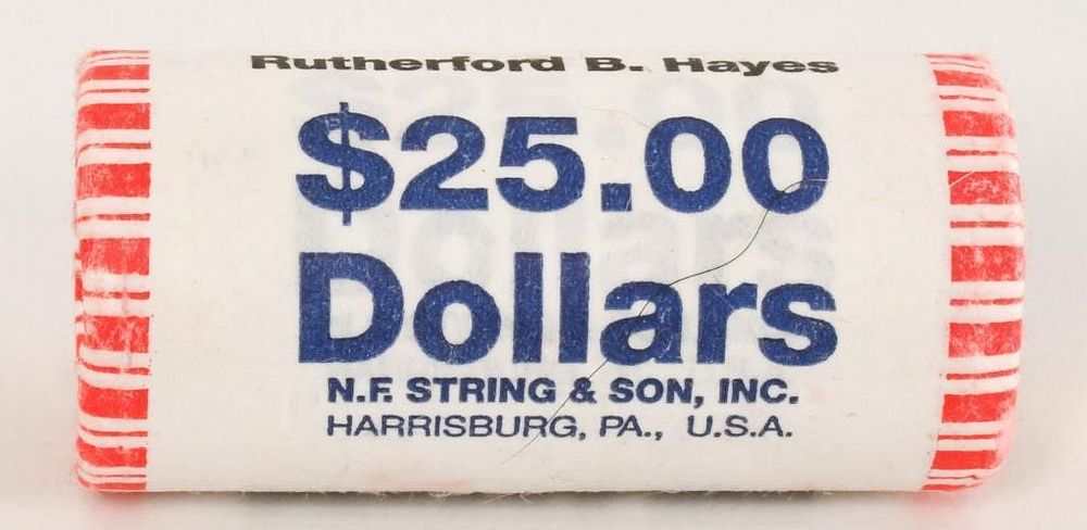 Lot 1492: Roll Of Rutherford B. Hayes $1 Dollar Coins