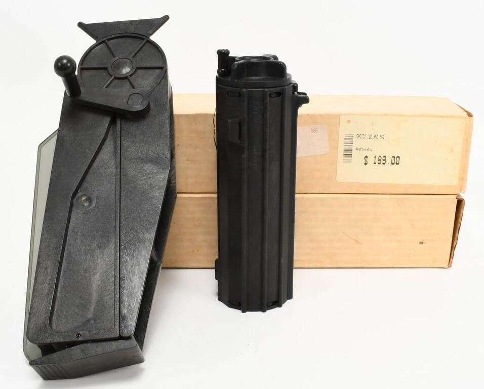 Lot 1510: Cacico Two 100 Rnd Mags, One 50 Rnd Mag and Mag