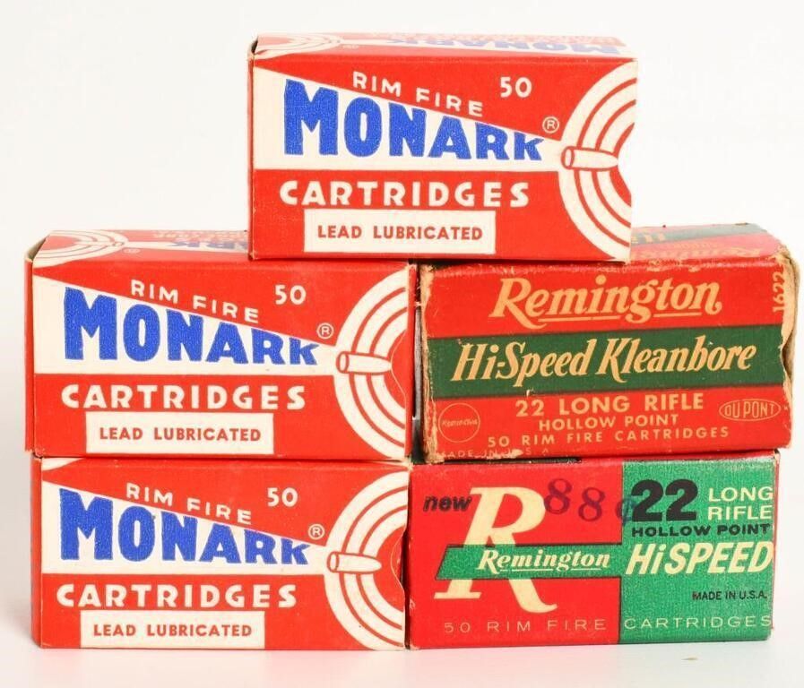 Lot 1511: Collector Boxes of Various .22 Long Rifle Ammo