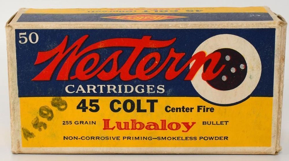 Lot 1523: Collector Box of Western .45 Colt Cartridges