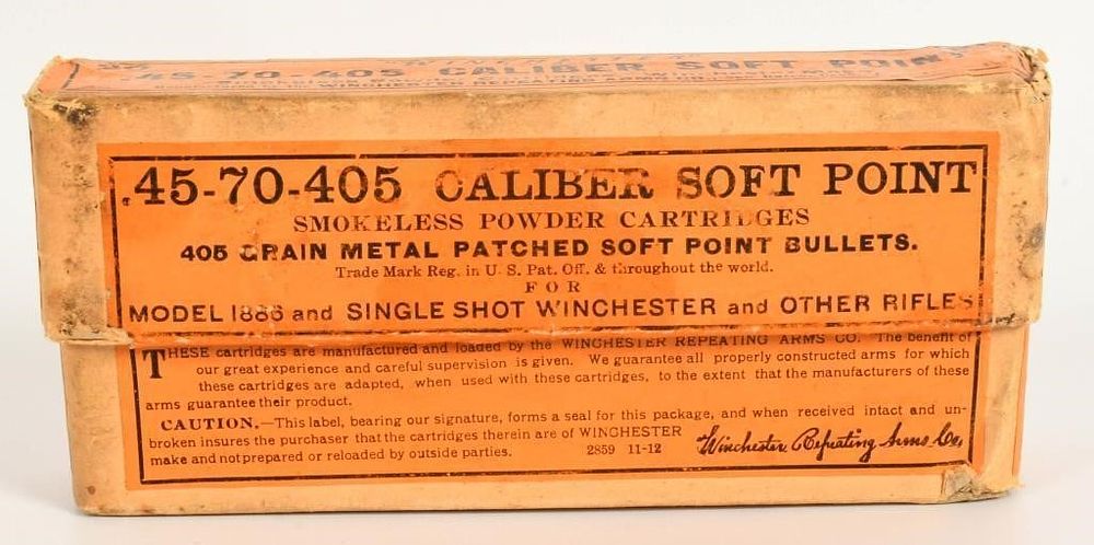 Lot 1544: Collector Box of Winchester .45-70-405 Caliber