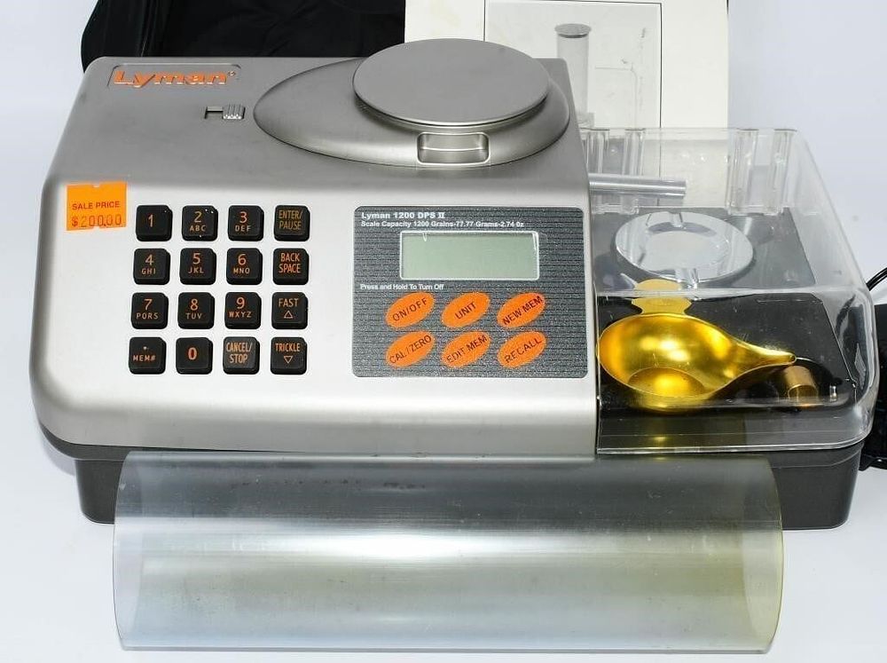 Lot 1555: Lyman 1200 DPS 2 Digital Powder Scale and...