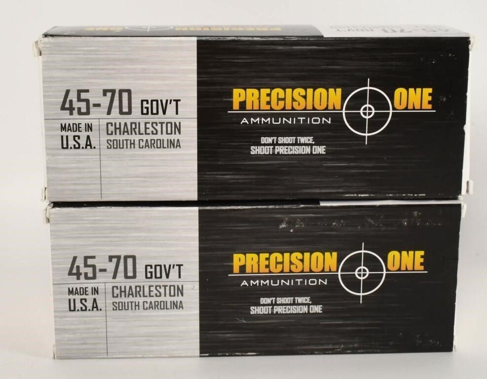 Lot 1580: Two Boxes of Precision One 45-70 Govt.
