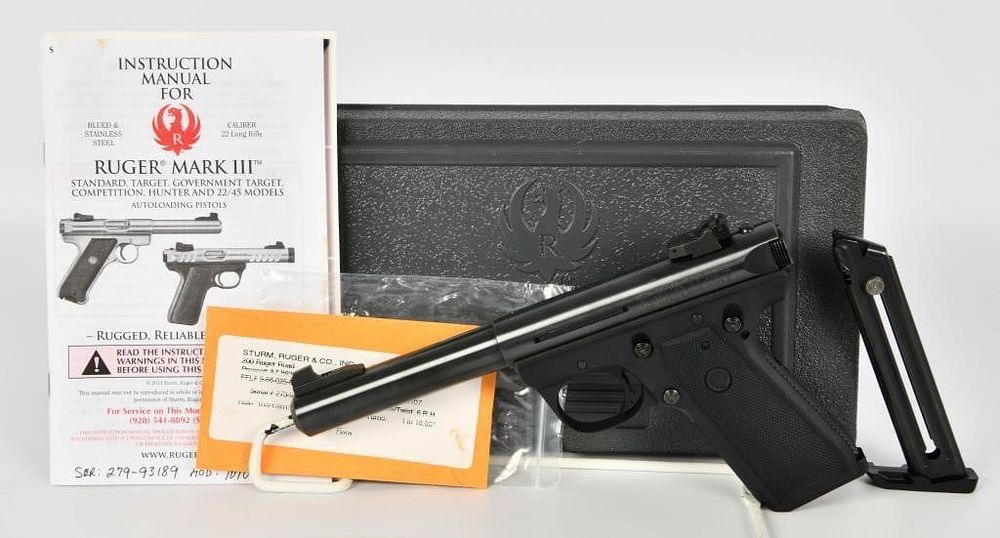 Lot 1581: Ruger Target Model 22/45 MK III Semi Auto Pistol