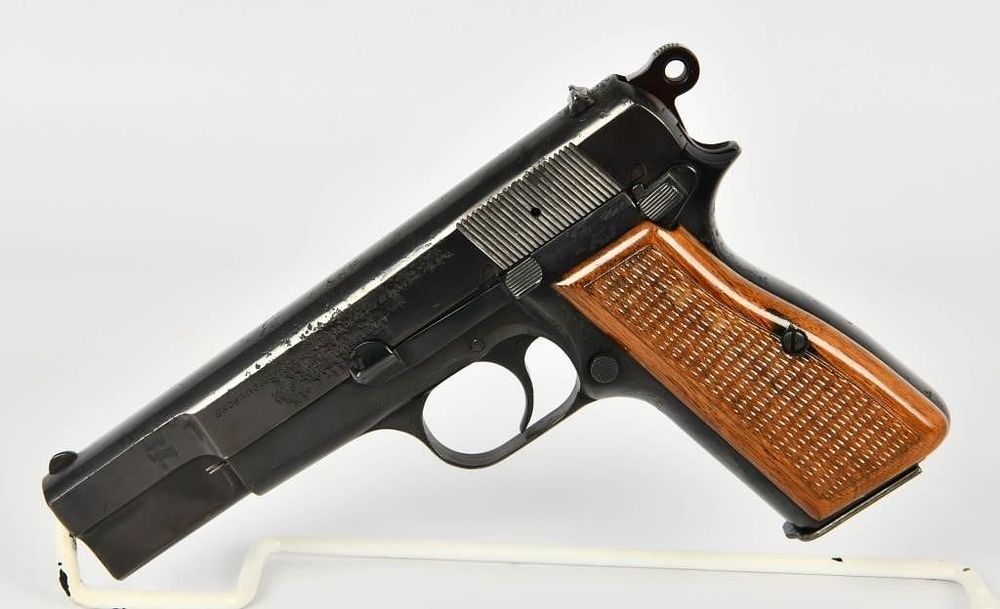 Lot 1599: Belgium Browning High Power Semi Auto Pistol 9MM