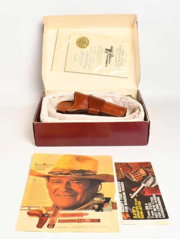 Lot 1621: John Wayne Commemorative Holster & Belt Set