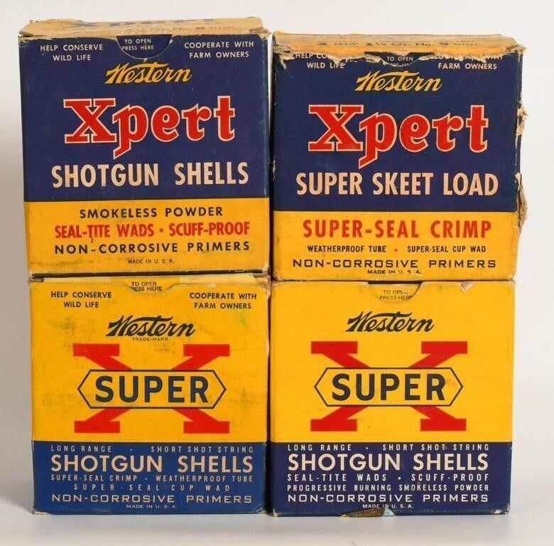 Lot 1622: 4 Collector Boxes of Western 12 Ga Shotshells