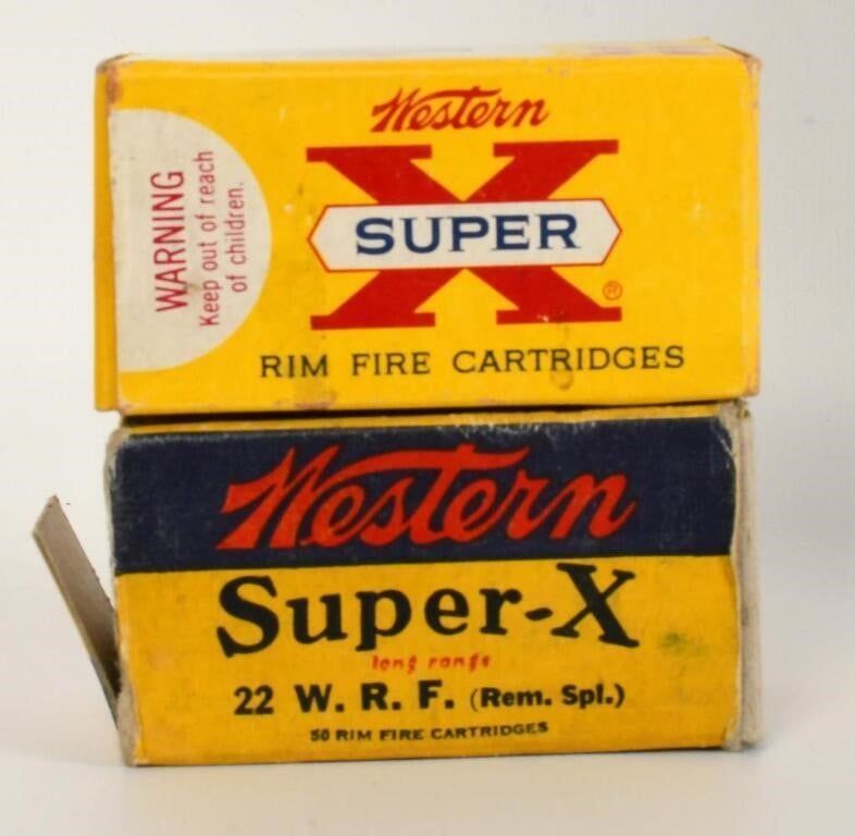 Lot 1631: Collector Boxes of Western .22 W.R.F.