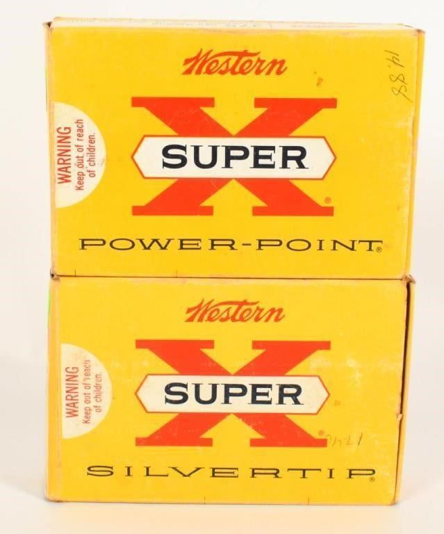 Lot 1643: Collector Boxes of Western 375 H&H Magnum
