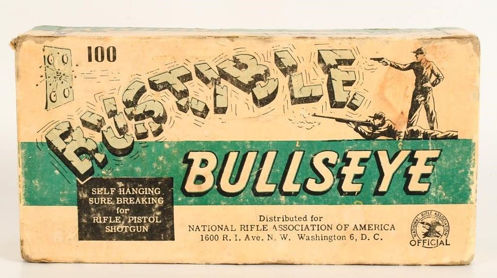 Lot 1645: Collector Box of "Bustible" Bullseye Targets