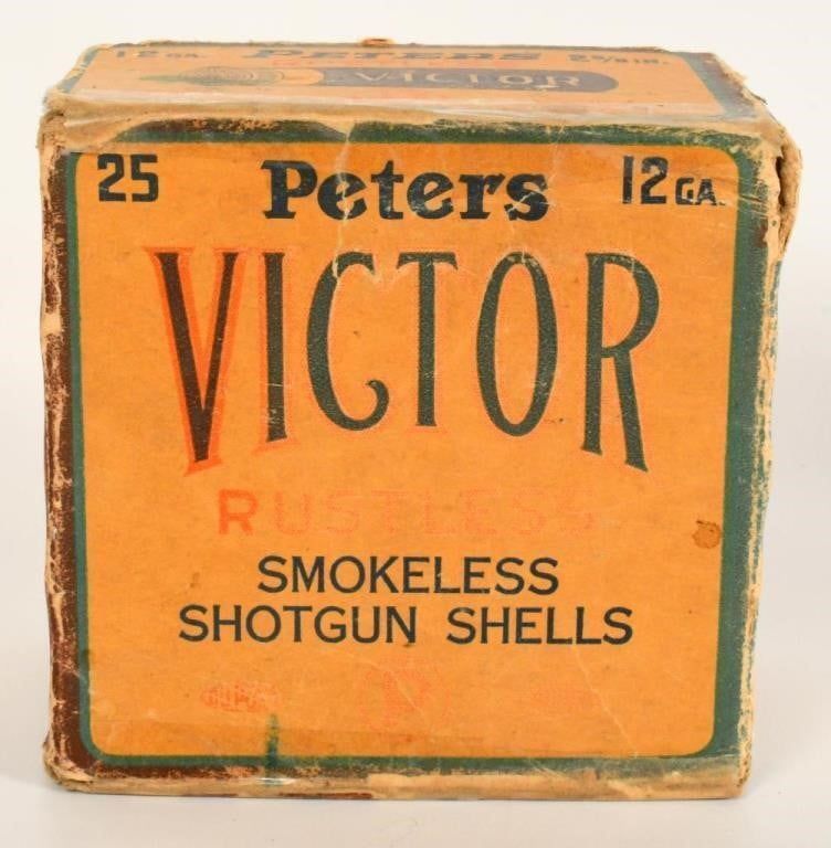 Lot 1652: Collector Box Of Peter's Victor 12 Ga Shotshells