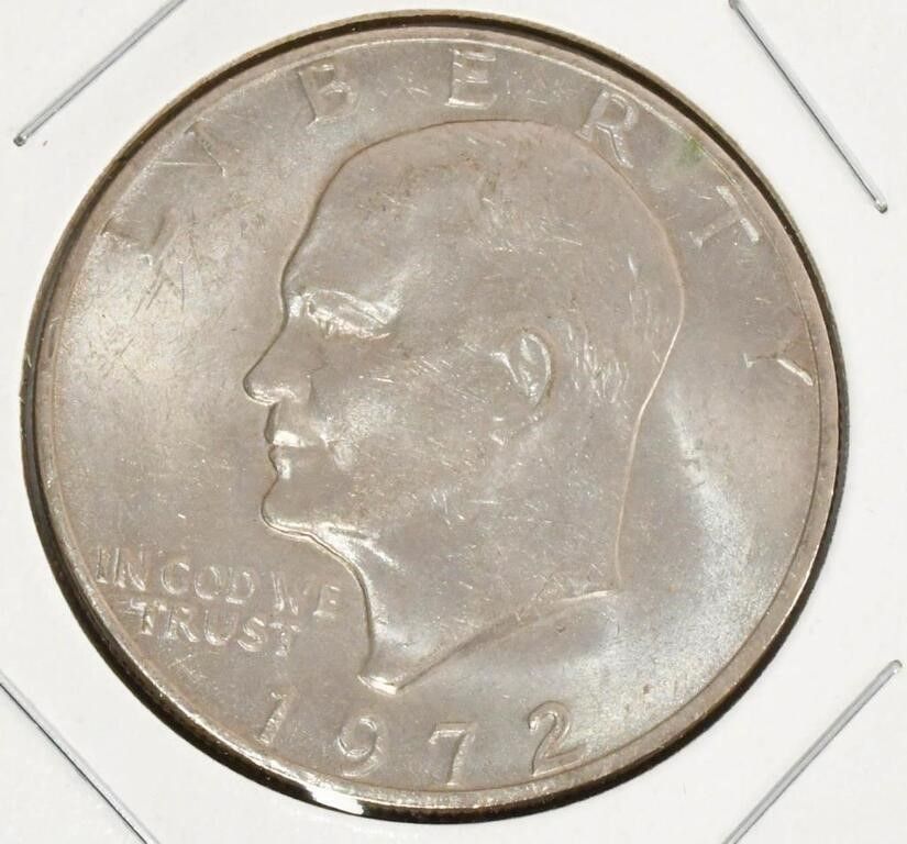 Lot 1666: Uncirculated 1972 Eisenhower Dollar Coin