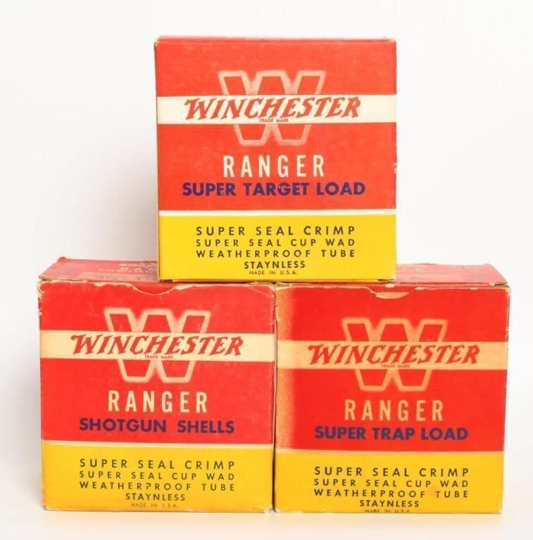 Lot 1682: 3 Collector Boxes of Winchester 12 Ga Shotshells