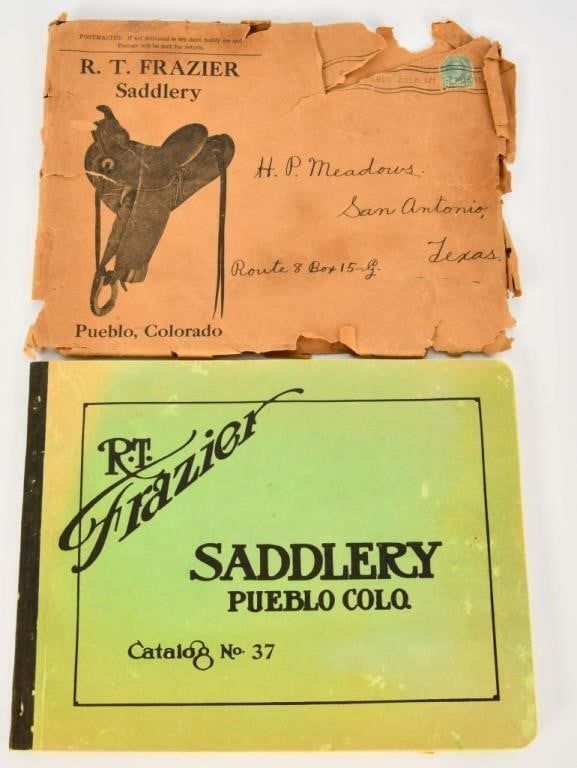 Lot 59: Antiq Catalog No 37 R.T. Frazier Saddlery w/origin