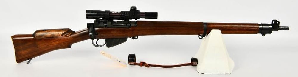 Lot 66: WWII British Enfield M47C Sniper Rifle