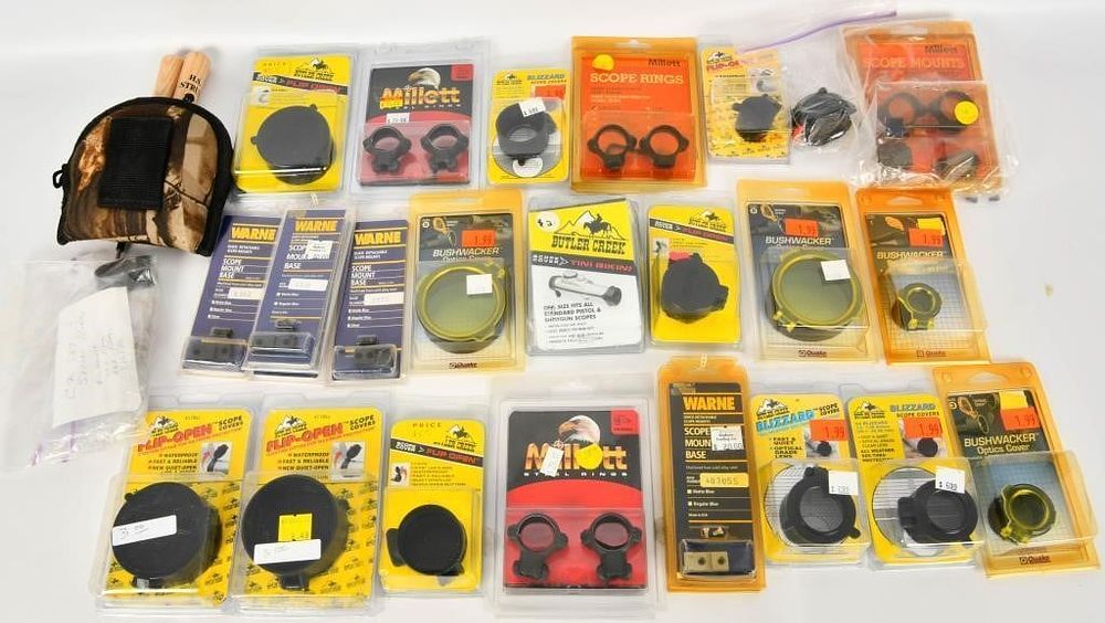 Lot 98: Large Selection Of Various Scope Rings & Caps