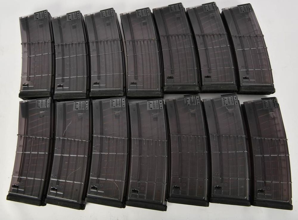Lot 152: 14 Lancer 5.56x45 30 Round Polymer Magazines