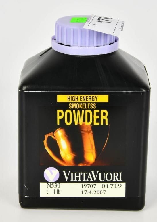 Lot 170: 1Lb Bottle Vihtavuori N530 Smokeless Gunpowder