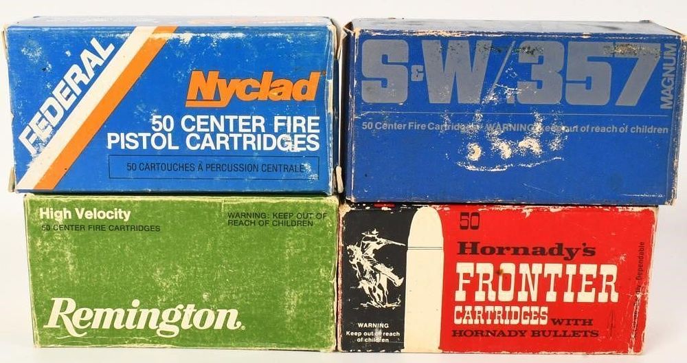 Lot 208: 186 Count of Various .357 Magnum Ammunition