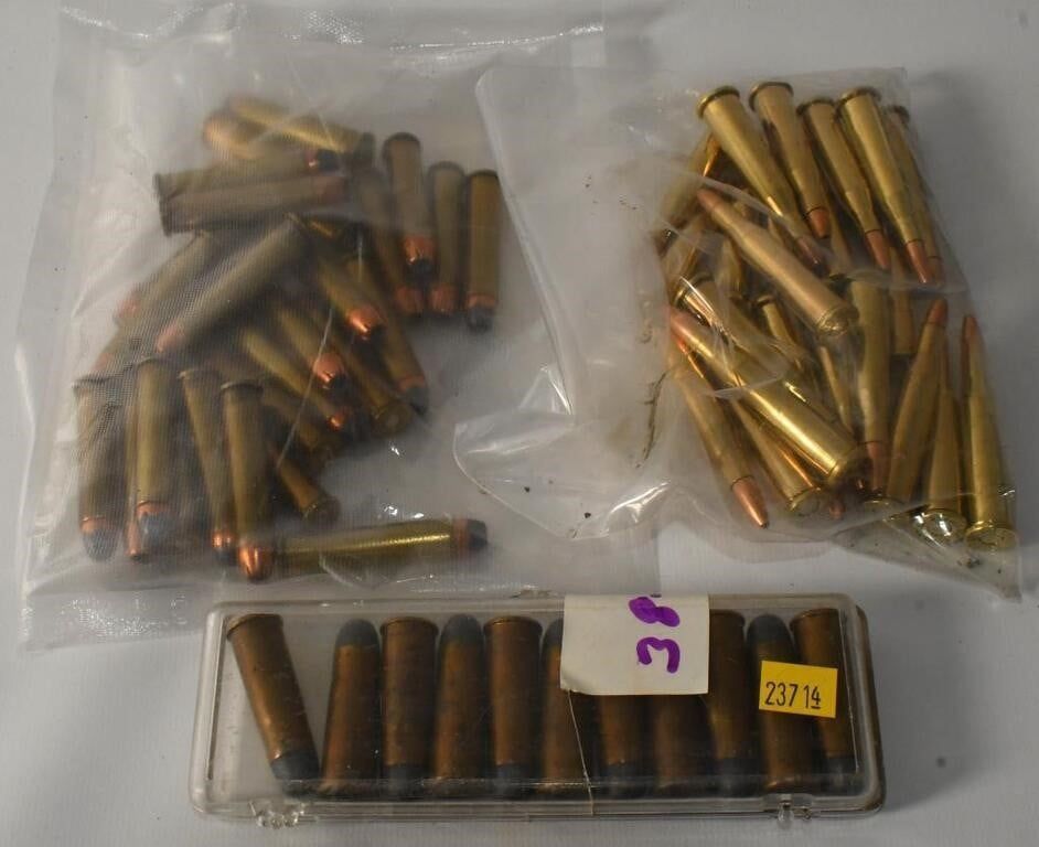 Lot 217: 27 rds rem 357 max 22 ct 219 zippers ammo 11 rds