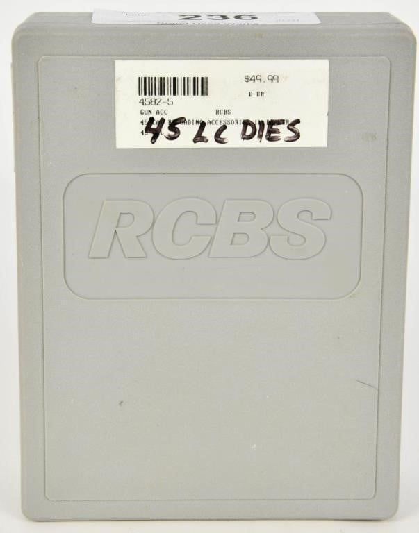 Lot 236: RCBS Carbide Reloading Dies For .45 Colt