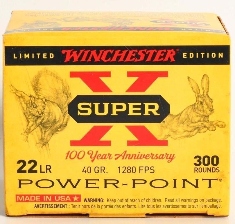 Lot 253: 300 Rounds of Winchester .22 LR Ammunition