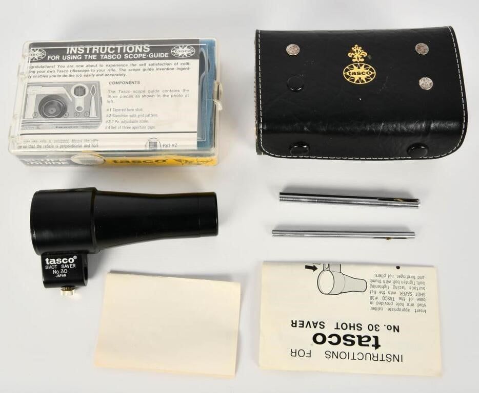 Lot 275: Tasco Shot Saver & Tasco Scope Guide Kit