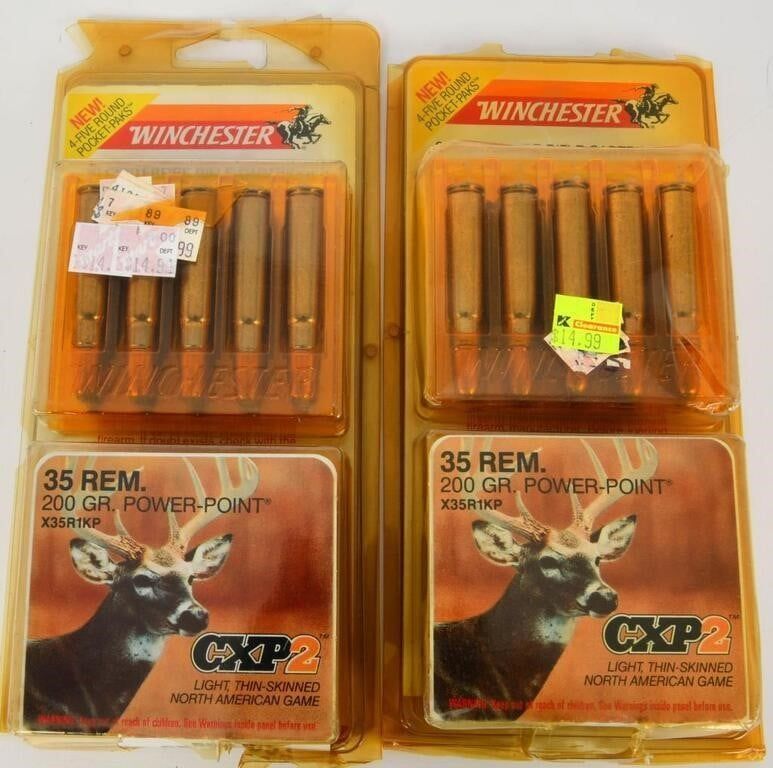 Lot 286: 40 Rounds Of Winchester .35 rem Ammunition