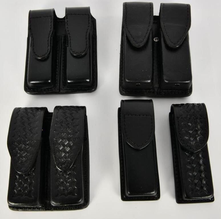 Lot 308: Lot of Various Leather Magazine Holsters
