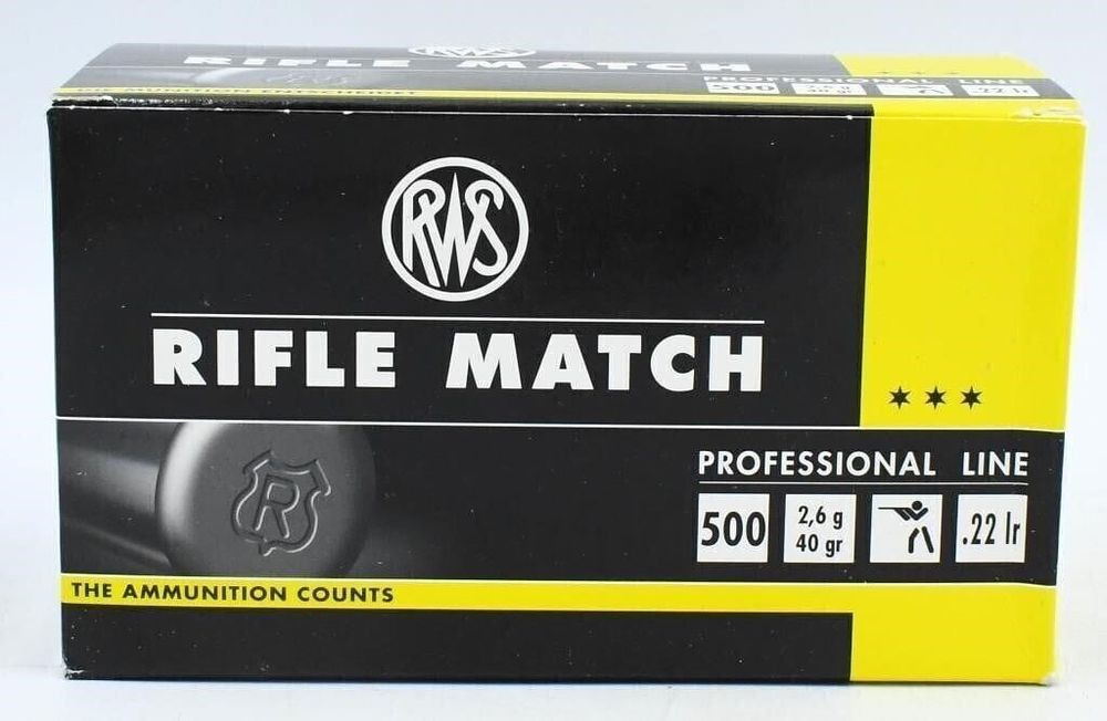 Lot 343: 500 Rounds Of RWS Rifle Match .22 LR...