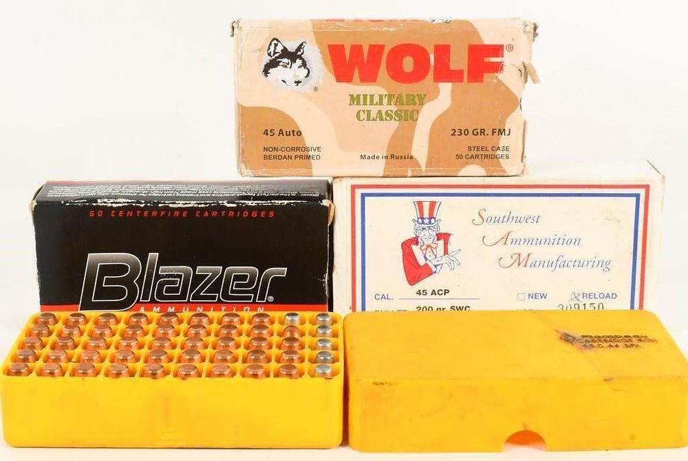 Lot 370: 200 Rounds Of .45 ACP Ammunition