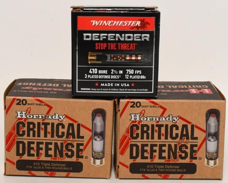 Lot 373: 50 Rounds of Defense .410 Ga Shotshells