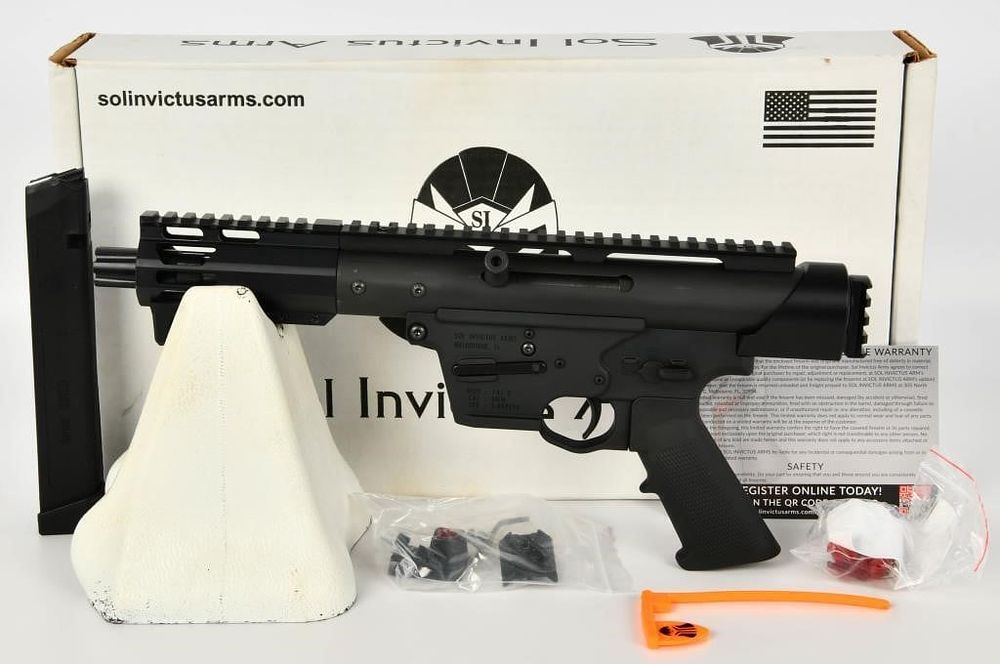 Lot 381: NEW Sol Invictus Arms TAC-9 Pistol 9mm Luger 8.5"