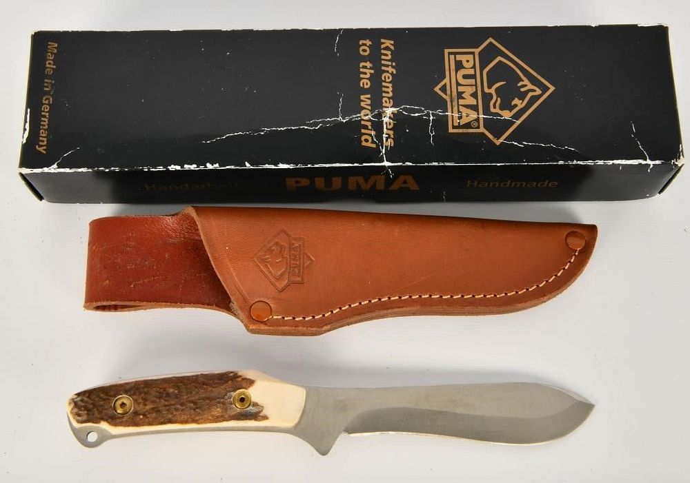 Lot 386: Puma Handmade Fixed Blade Knife With Sheath