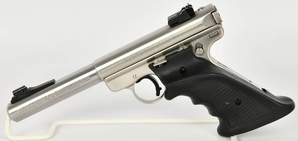 Lot 436: Ruger Mark II Stainless Target Pistol .22 LR