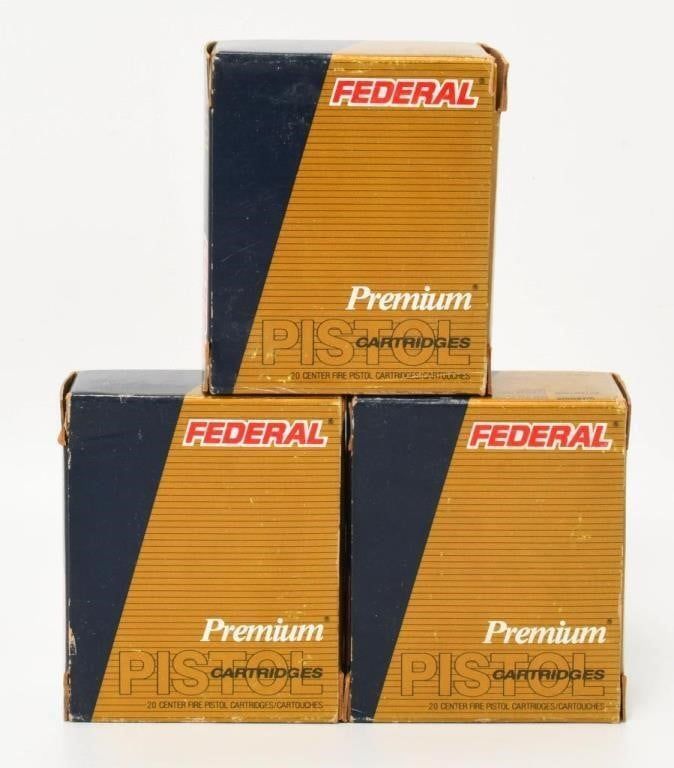 Lot 469: 60 Federal Premium .40 S&W Hollow Point Ammo