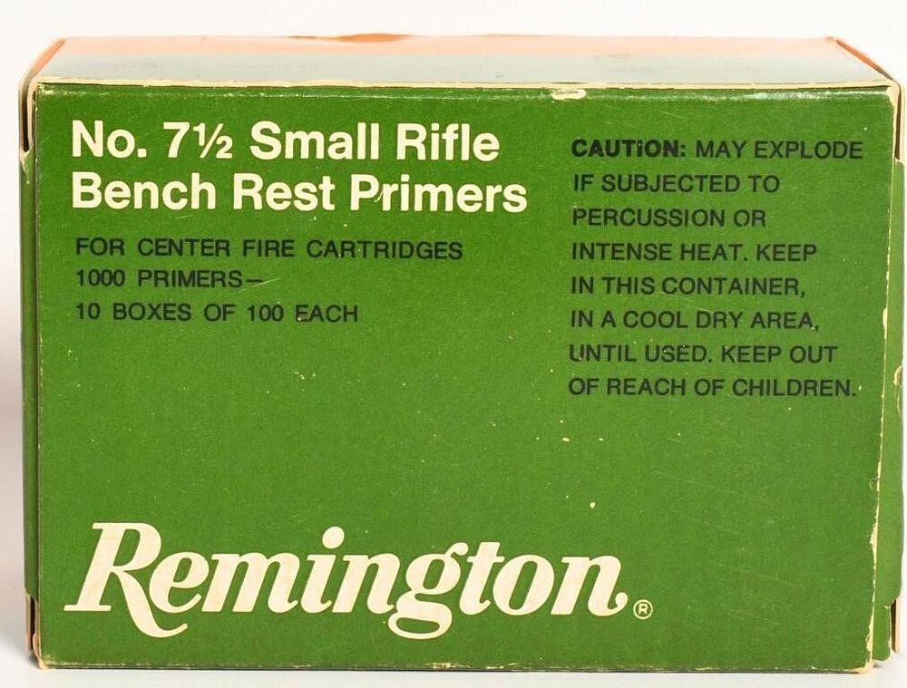 Lot 583: 1000 Count of Remington #7 1/2 Small Rifle Primers