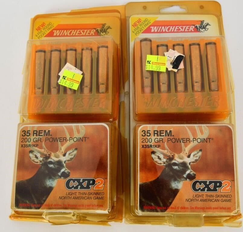 Lot 607: 40 Rounds Of Winchester .35 rem Ammunition