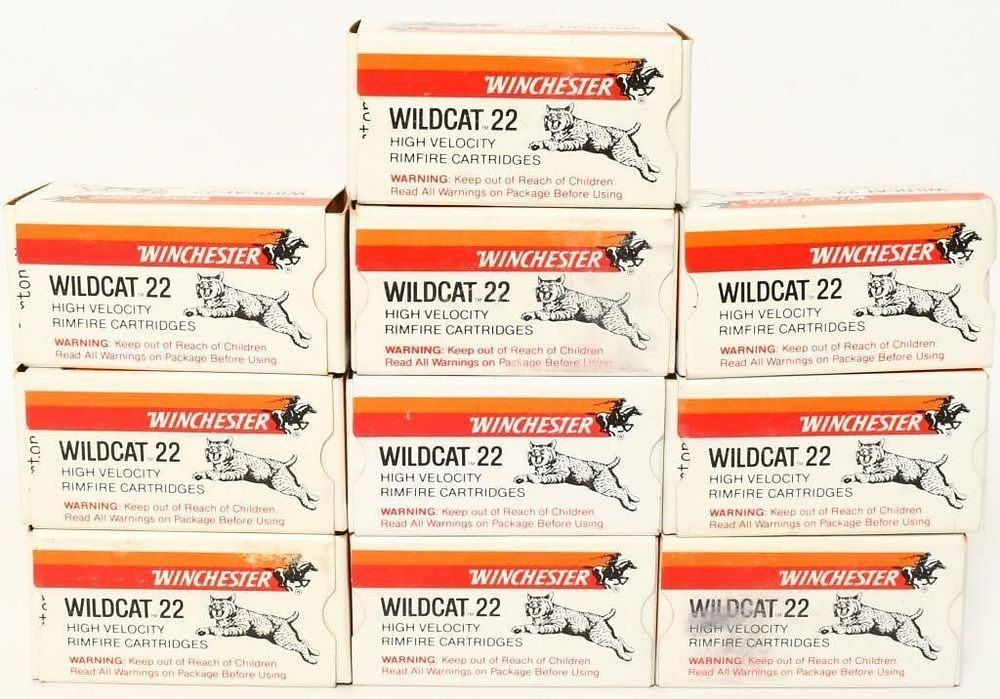 Lot 658: 500 Rounds Of Winchester Wildcat .22 LR Ammo