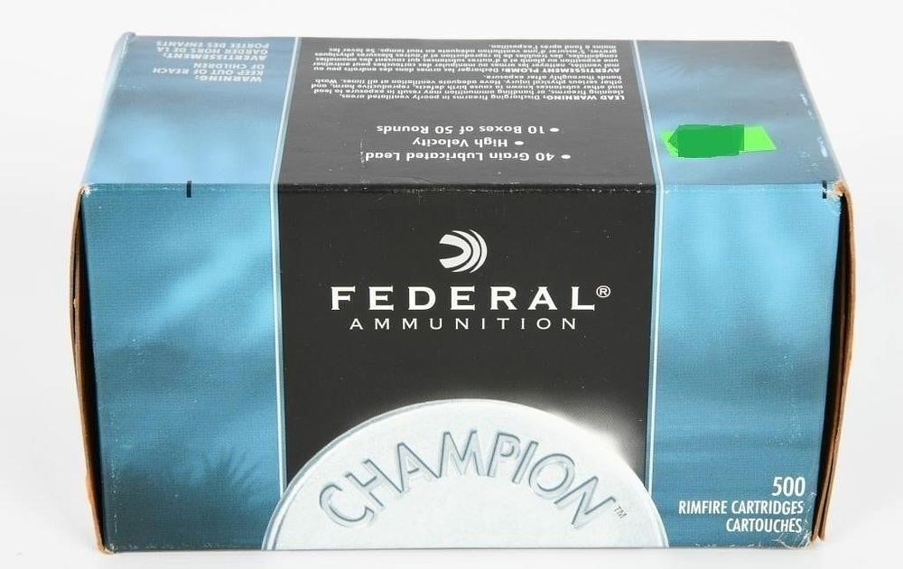 Lot 673: 500 Round Brick of Federal .22 LR Ammunition,...